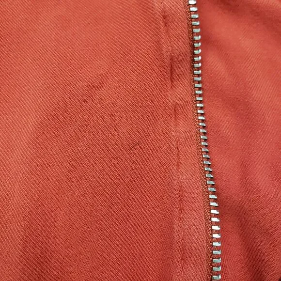 Pencil 1987 Hooded Romper Shorts Girls 4 Orange Half Zip Sleeveless Kids - Picture 8 of 11